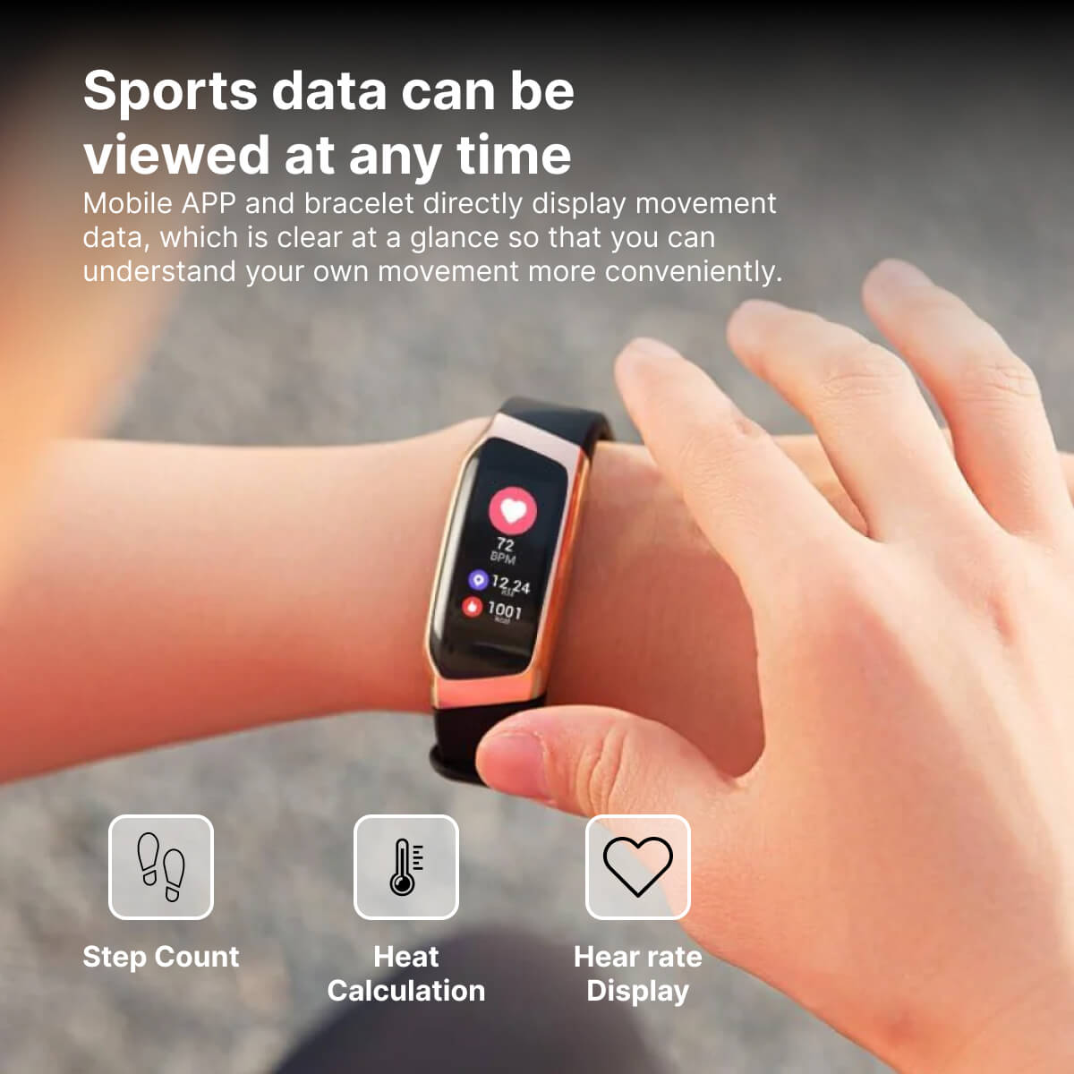 Blodtryks Smartwatch og Pulsmonitor