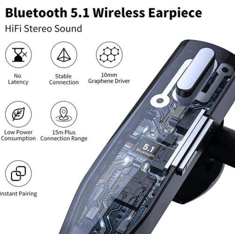 Bluetooth Headset med Dual Mic til Professionel Brug