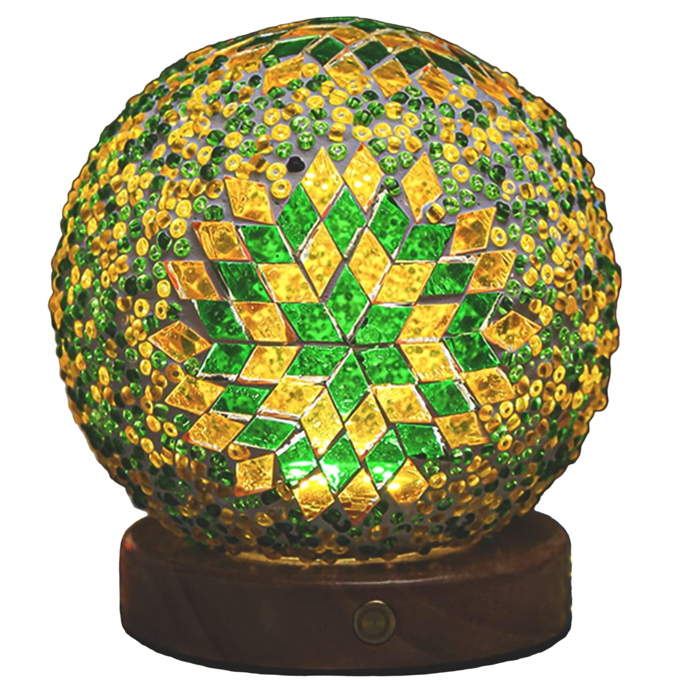 Boho Mosaik Glas Natlampe