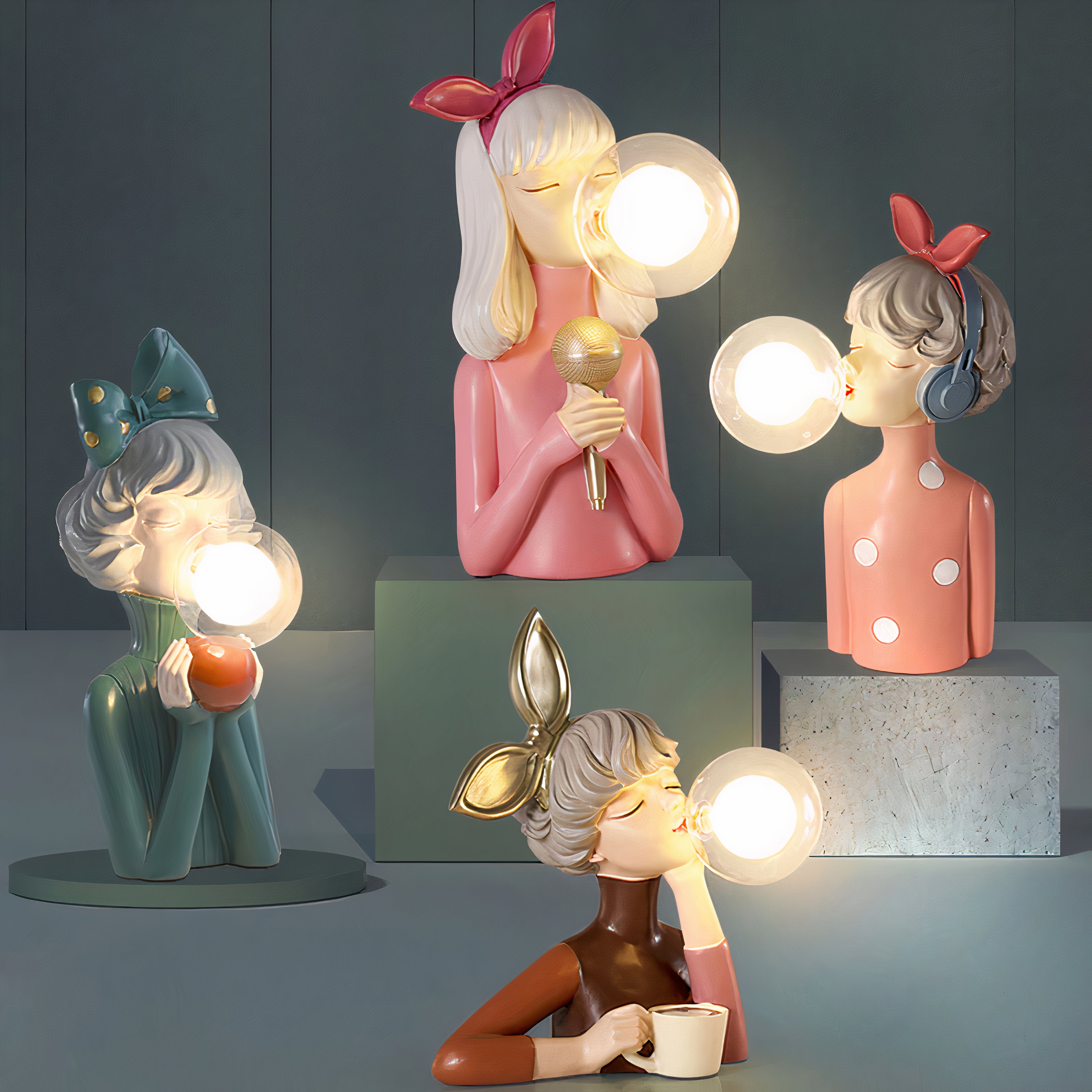 Bordlampe Håndlavet Kunstnerisk Design