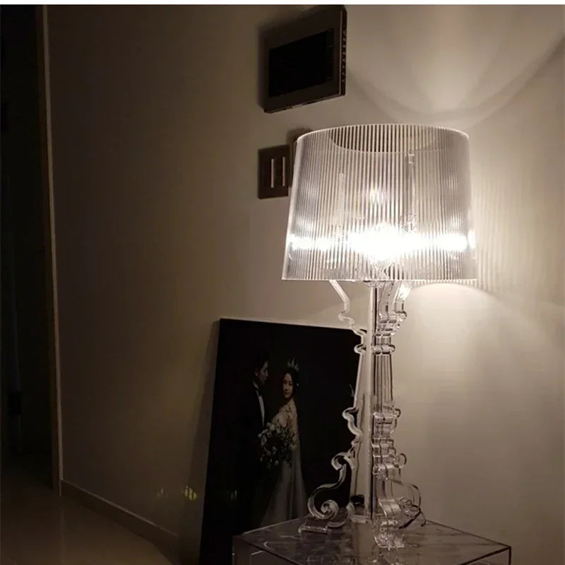Bordlampe Justerbar Højde Barokstil