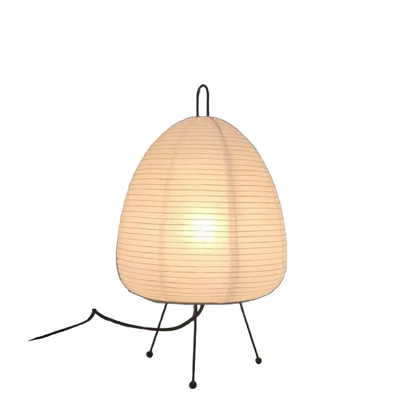 Bordlampe i Japansk Design med Rispapir