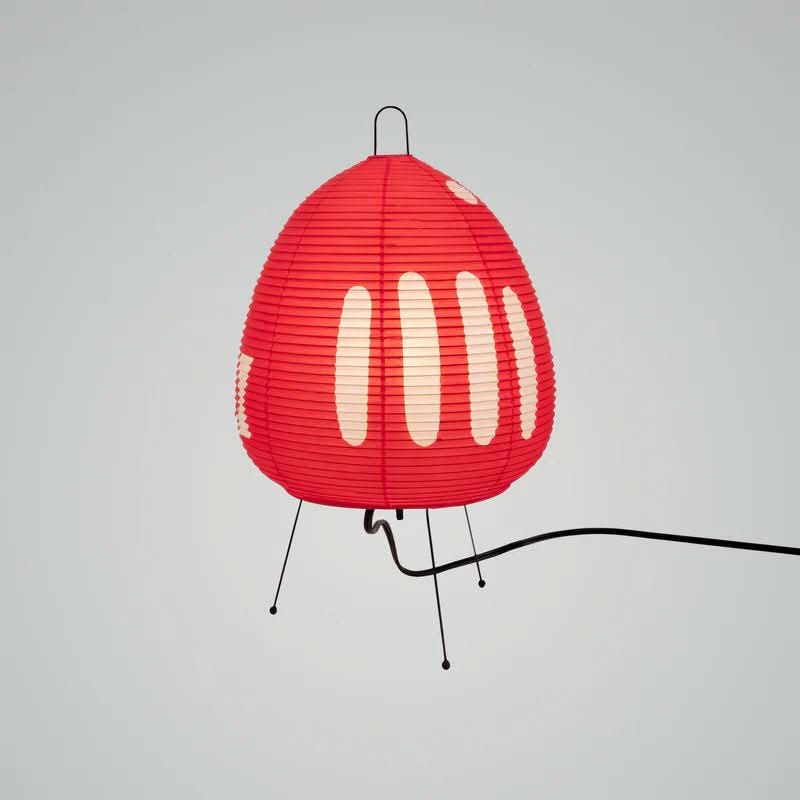 Bordlampe i Japansk Design med Rispapir
