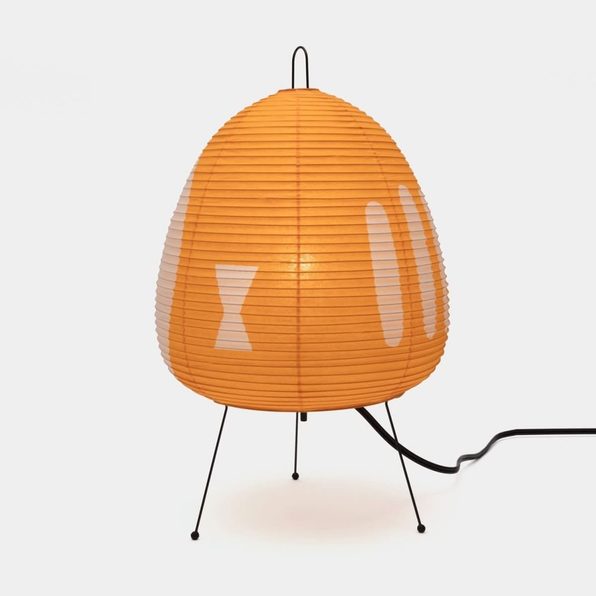 Bordlampe i Japansk Design med Rispapir