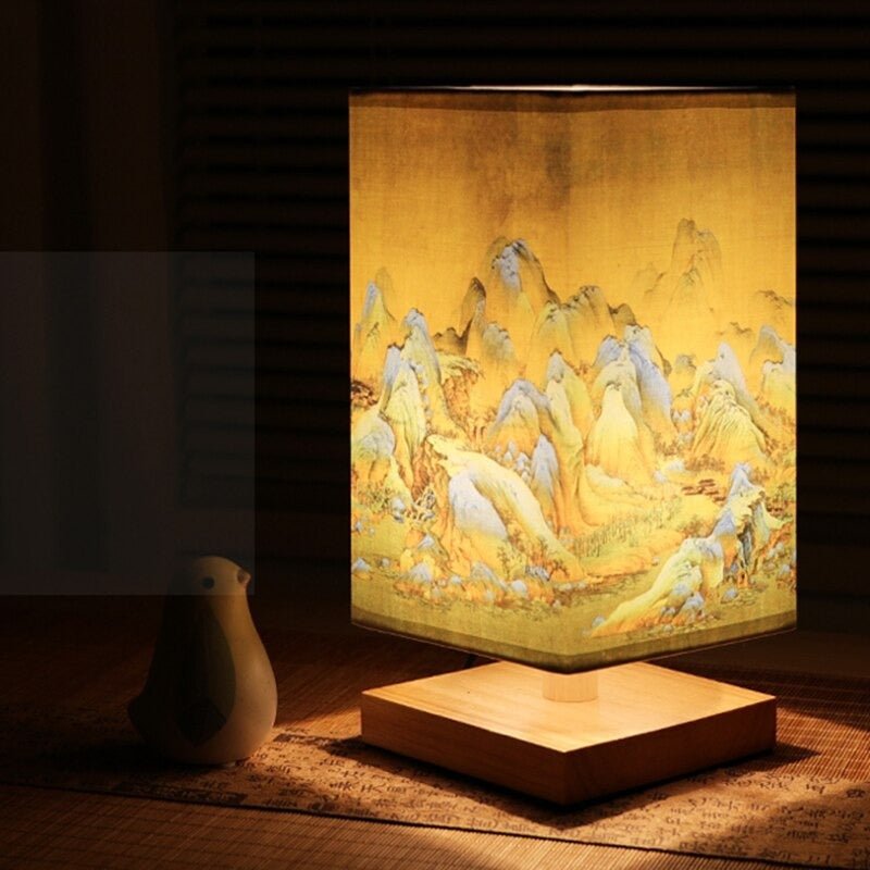 Bordlampe i Japansk Skandinavisk Stil