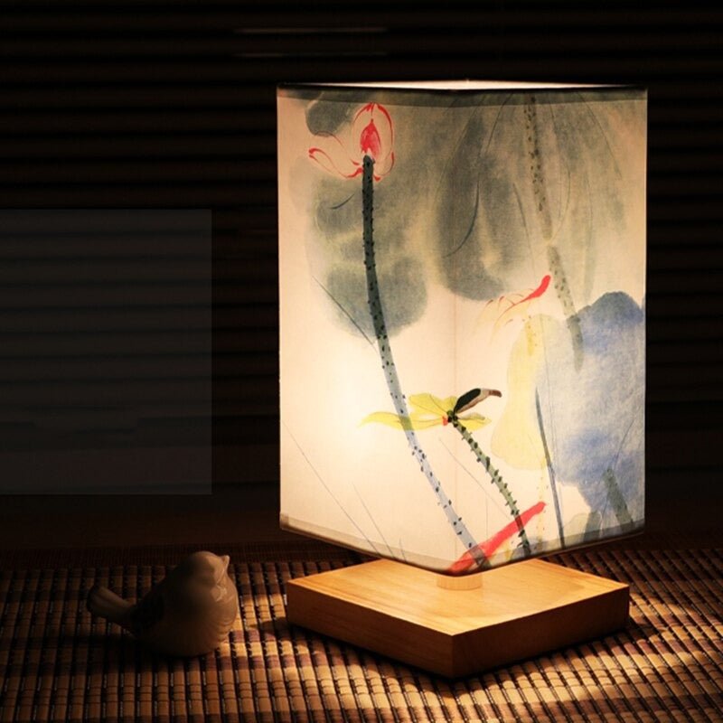 Bordlampe i Japansk Skandinavisk Stil