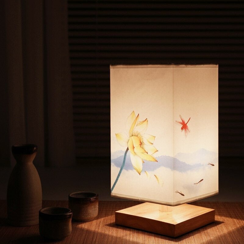 Bordlampe i Japansk Skandinavisk Stil