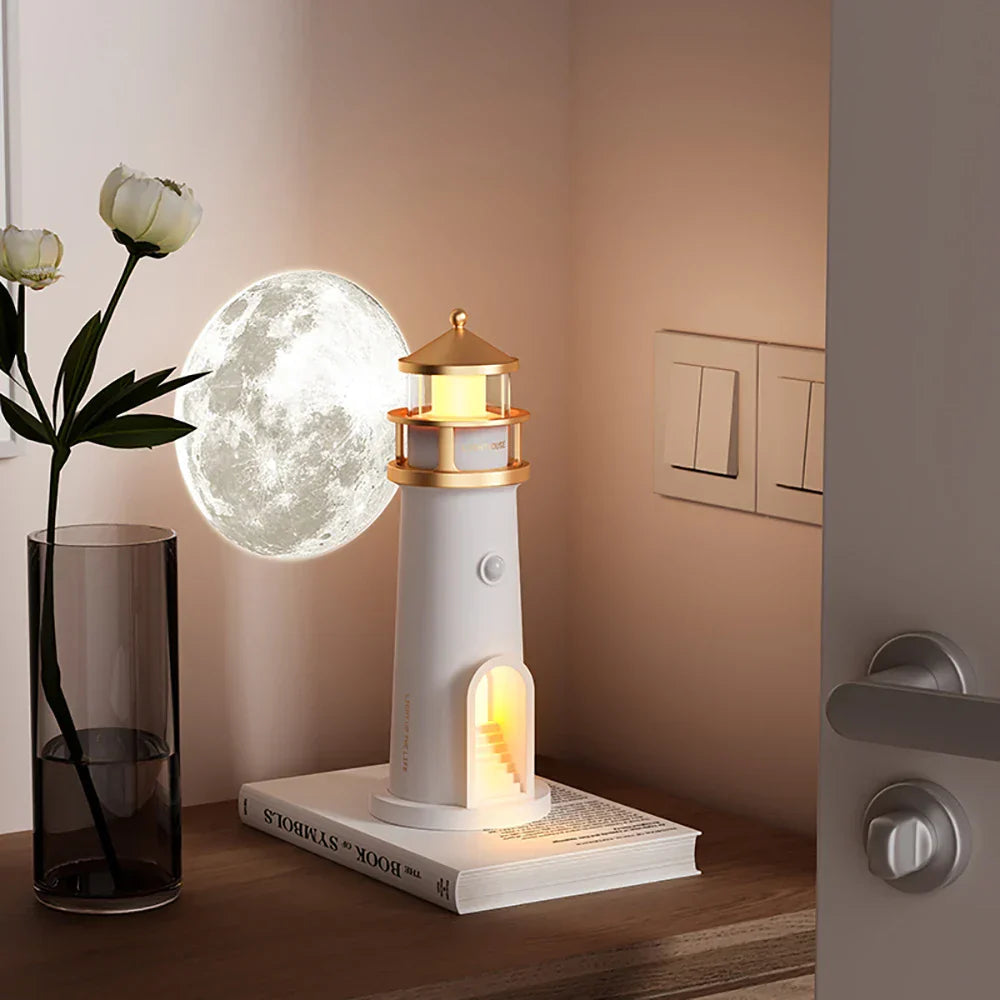 Bordlampe med Dæmpbar Belysning og Bluetooth - Moderne Ambient Lampe til Stue og Soveværelse