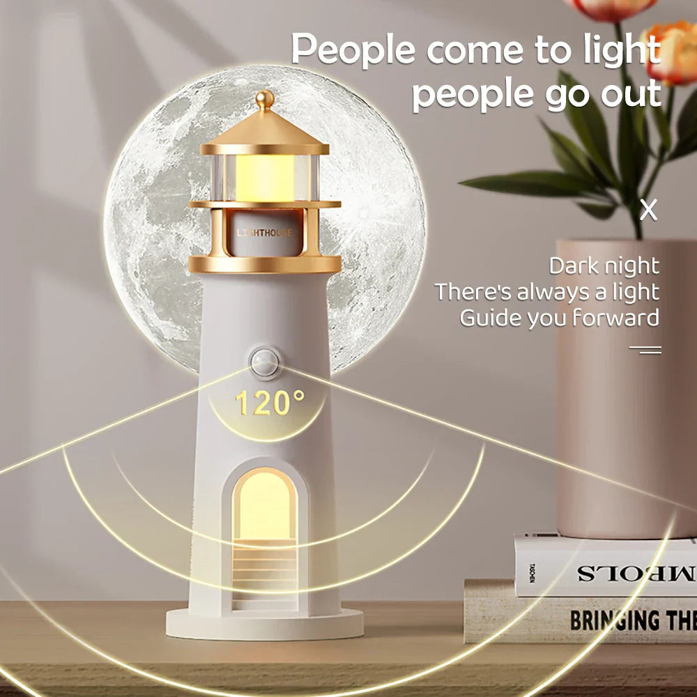 Bordlampe med Dæmpbar Belysning og Bluetooth - Moderne Ambient Lampe til Stue og Soveværelse