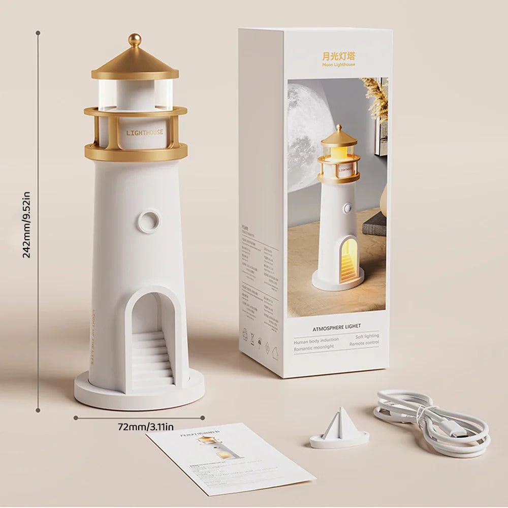 Bordlampe med Dæmpbar Belysning og Bluetooth - Moderne Ambient Lampe til Stue og Soveværelse