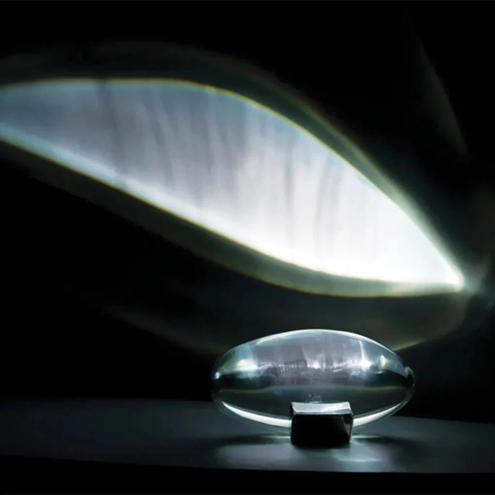 Bordlampe med Krystaldetaljer