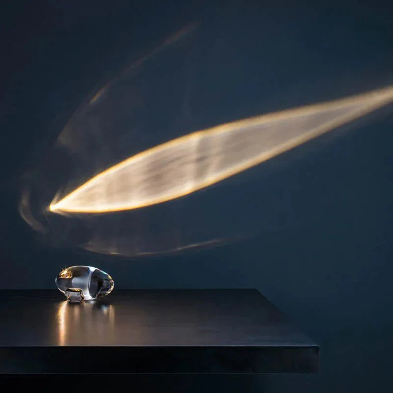 Bordlampe med Krystaldetaljer