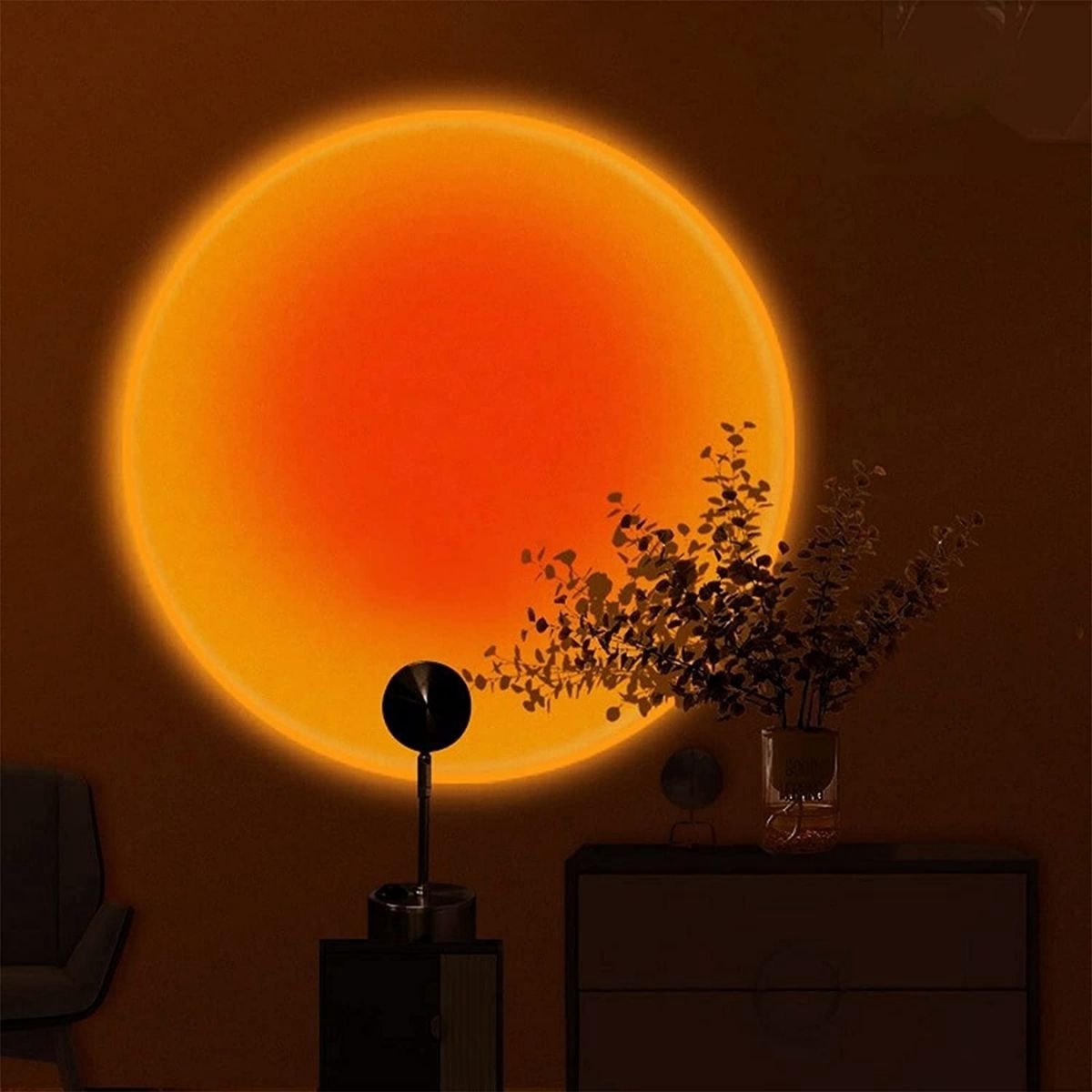Bordlampe med Solnedgangsdesign Justerbar 180 Grader