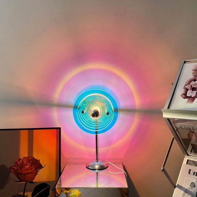 Bordlampe med Solnedgangsprojektion