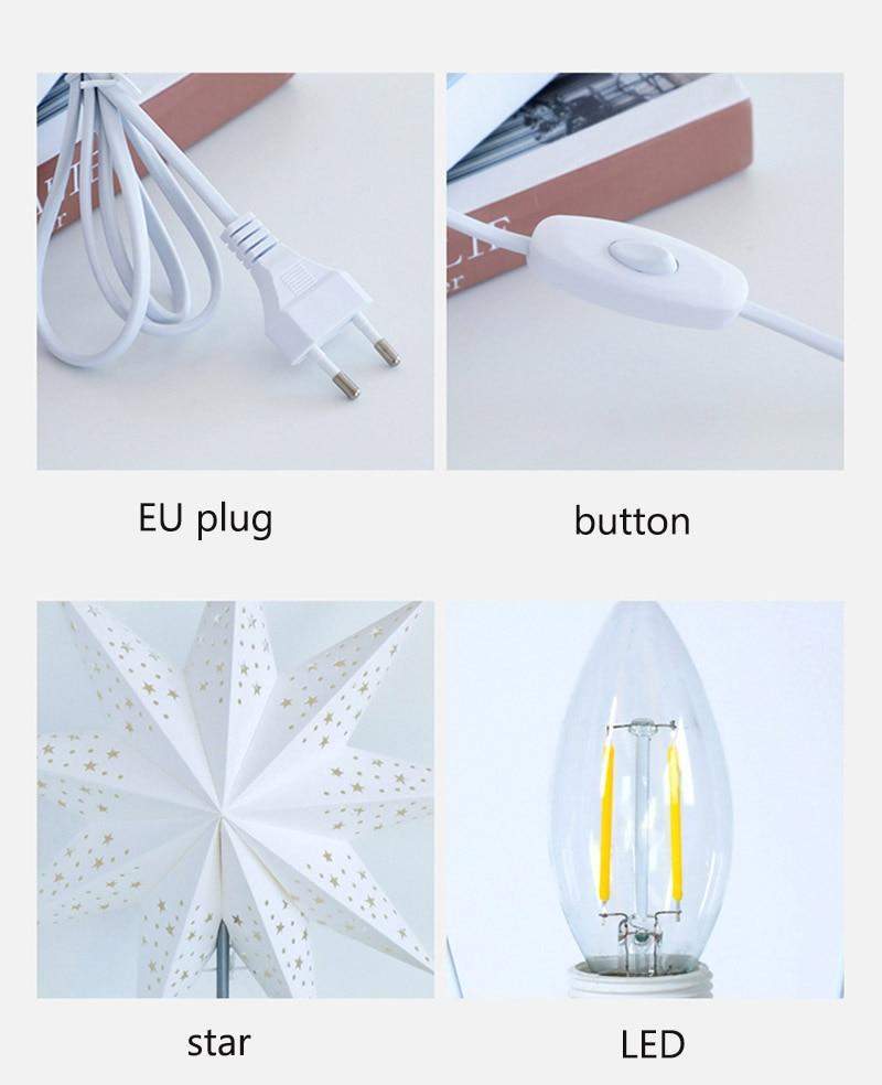 Bordlampe med Stjernedesign