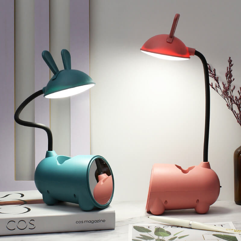 Børnelampe Touch-Lampe med Penneholder Kanin Design