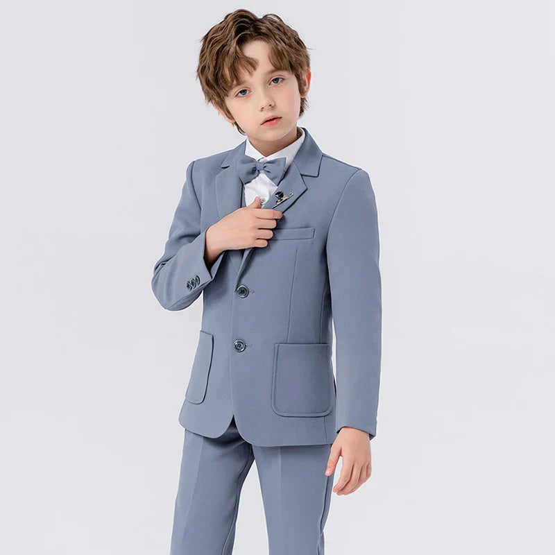 Børnesmokingsæt til drenge med blazer og butterfly