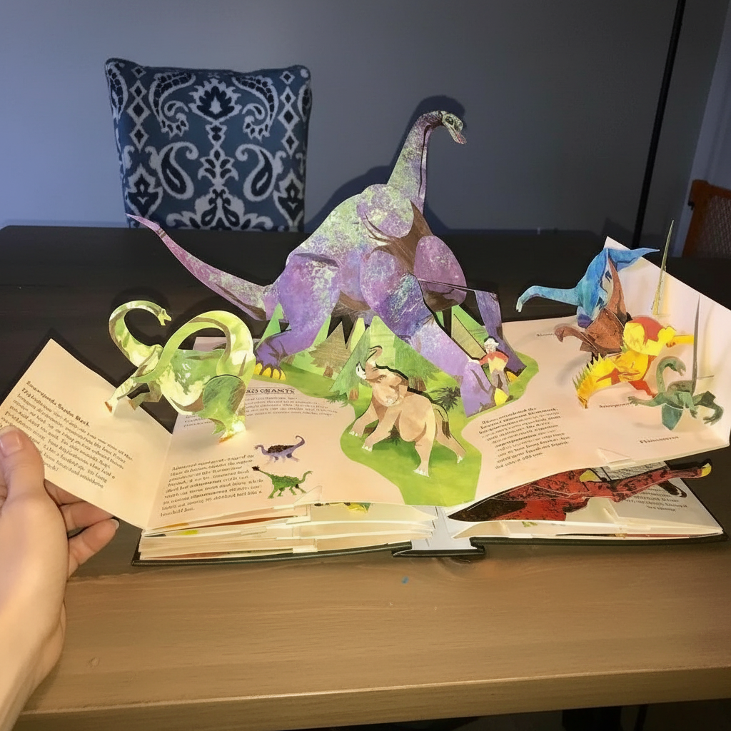 Børns 3D Pop-up Bog Dinosaurer Eventyr