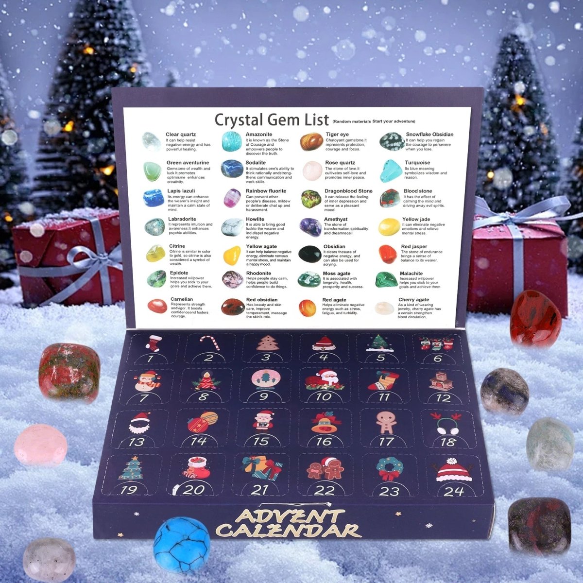 Børns Adventskalender med Ædelsten Udgravning - Læring og Leg i December