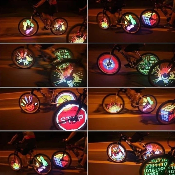 Børns Cykellys med RGB LED Mønstre