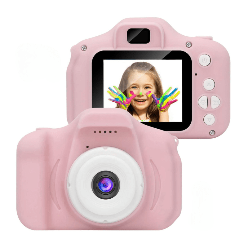 Børns Digitalkamera Kreativ Fotografi Dobbeltkamera 1080p HD