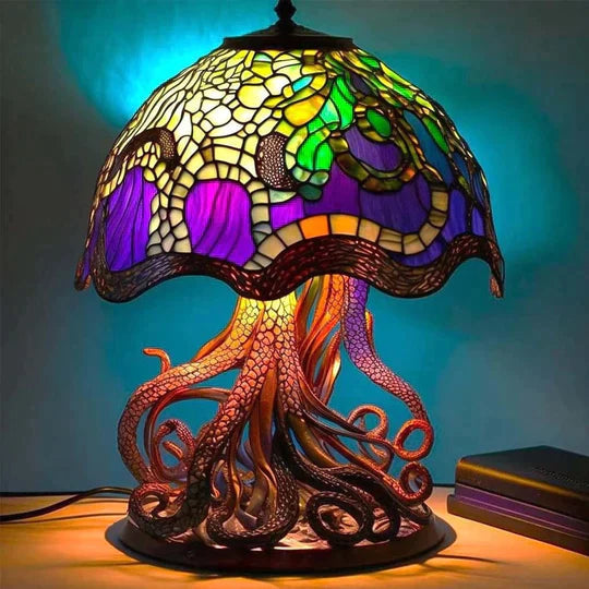 Børns Farvede Glaslampe Med Magisk Design
