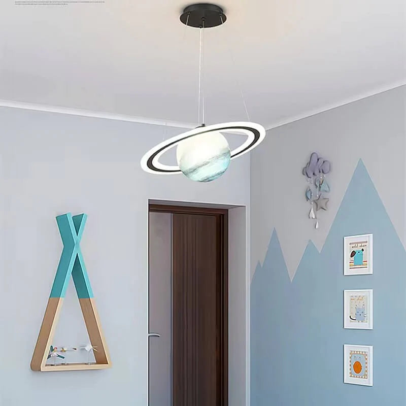 Børns LED Hængelampe Planetarisk Design