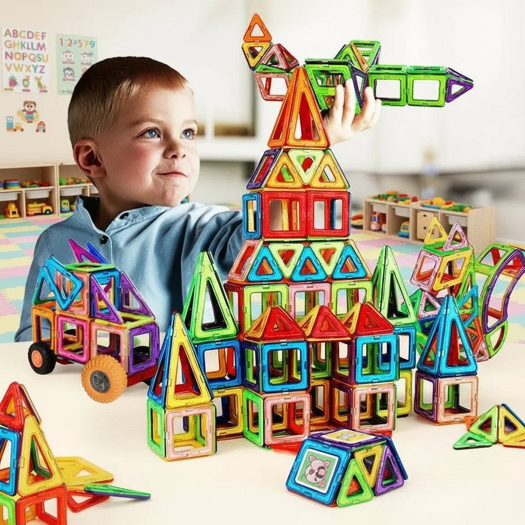 Børns Magnetiske Byggeklodser Kreativ Leg