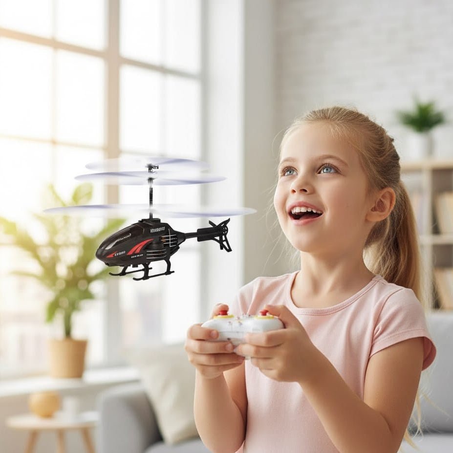 Børns Minihelikopter Genopladelig Med Gyrostabilisering