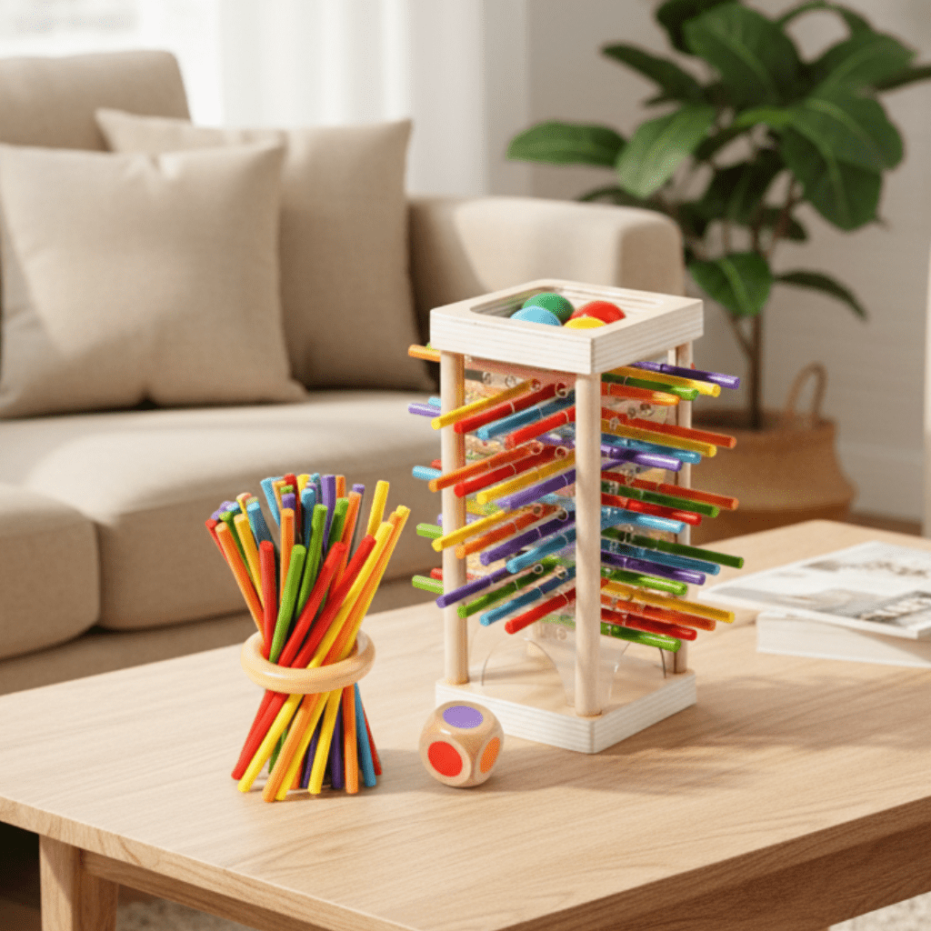 Børns Montessori Legetøj Tællestænger Sæt til Kognitiv Læring og Finmotorik