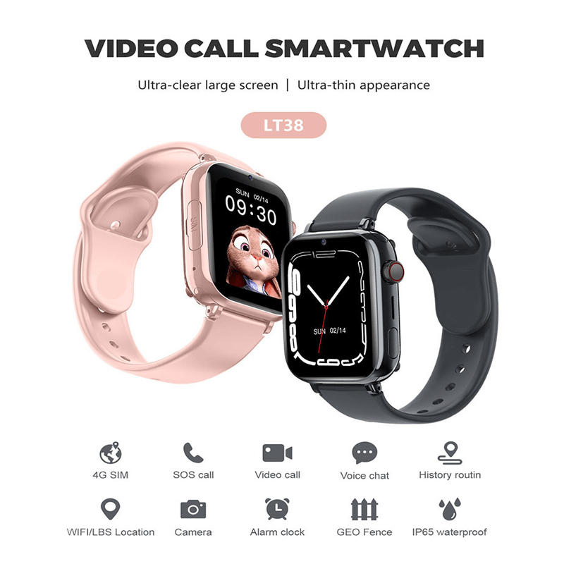 Børns Smart Ur med 4G Videoopkald og GPS