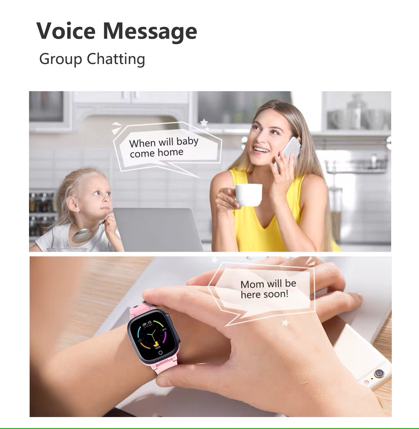 Børns Smartwatch med GPS og Videoopkald Robust Design