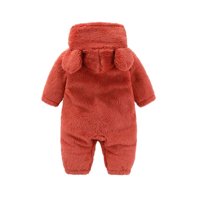 Børns Teddy Jumpsuit med Hætte