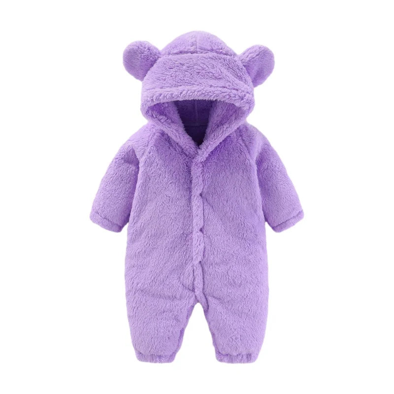 Børns Teddy Jumpsuit med Hætte
