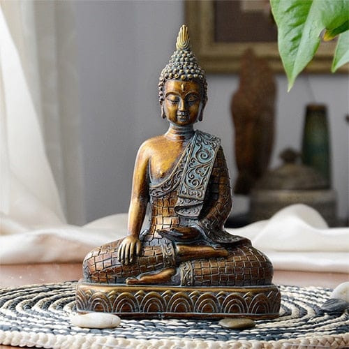 Buddha Statue Mediterende Design