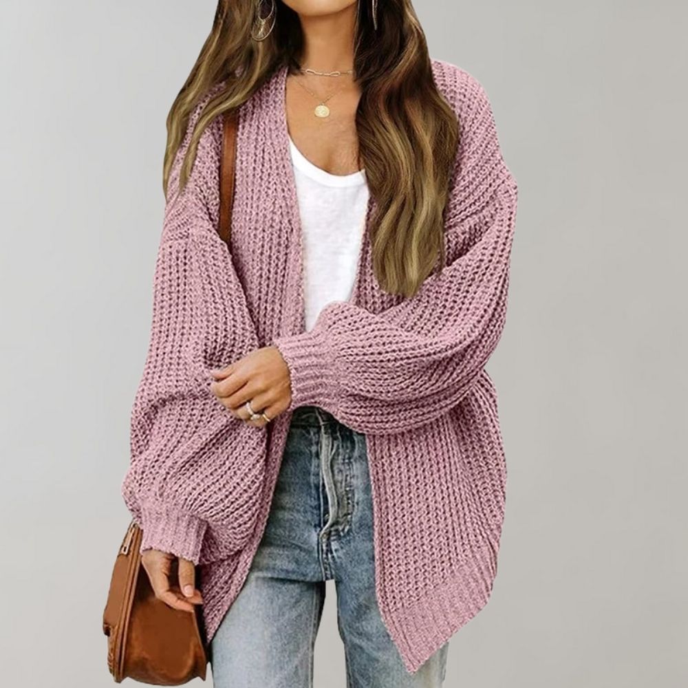 Kali Cardigan Kvinde – Oversized Sweater i Blødt Strik & Elegant Casual Snit