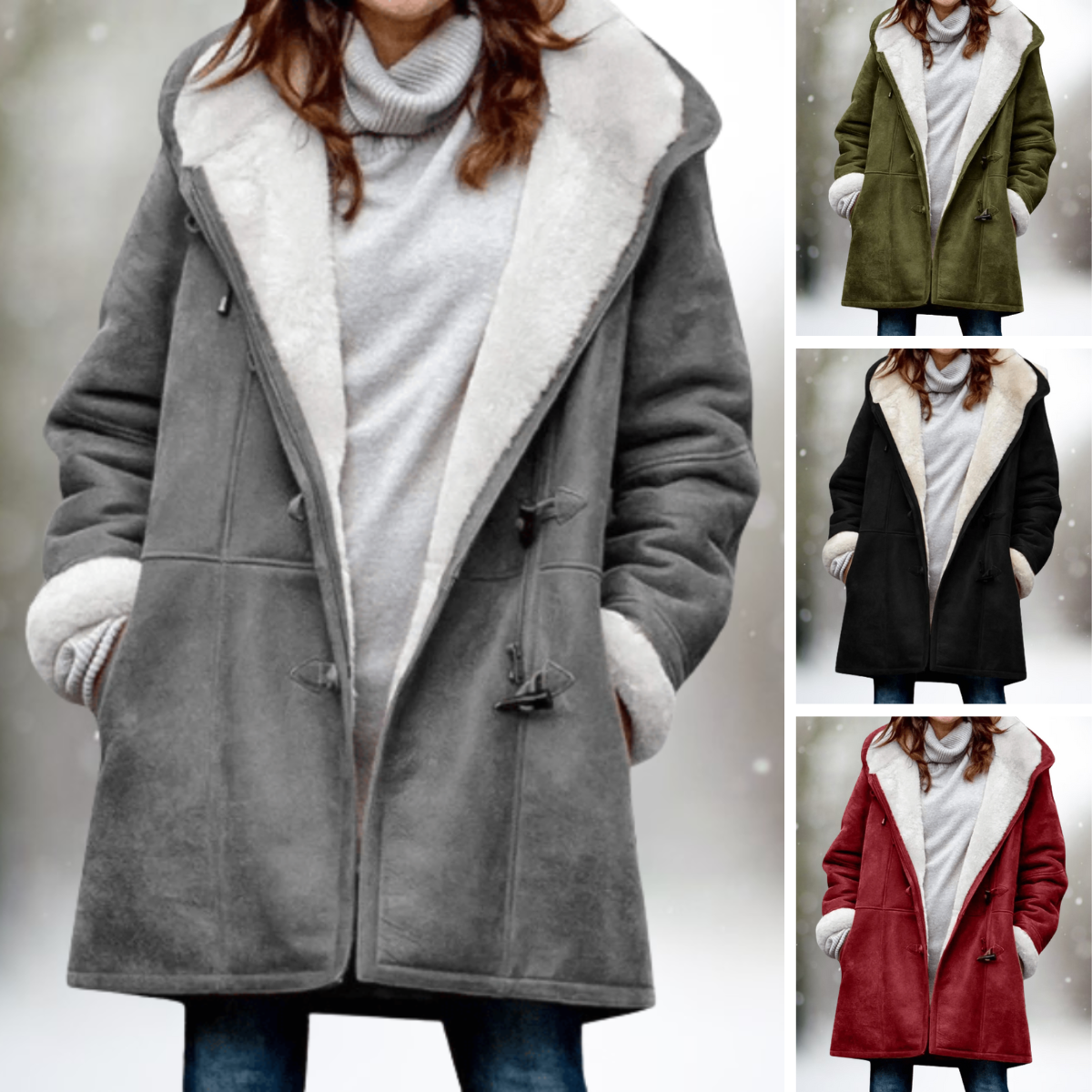 Jae | Varm Suede Fleece Efterårsjakke