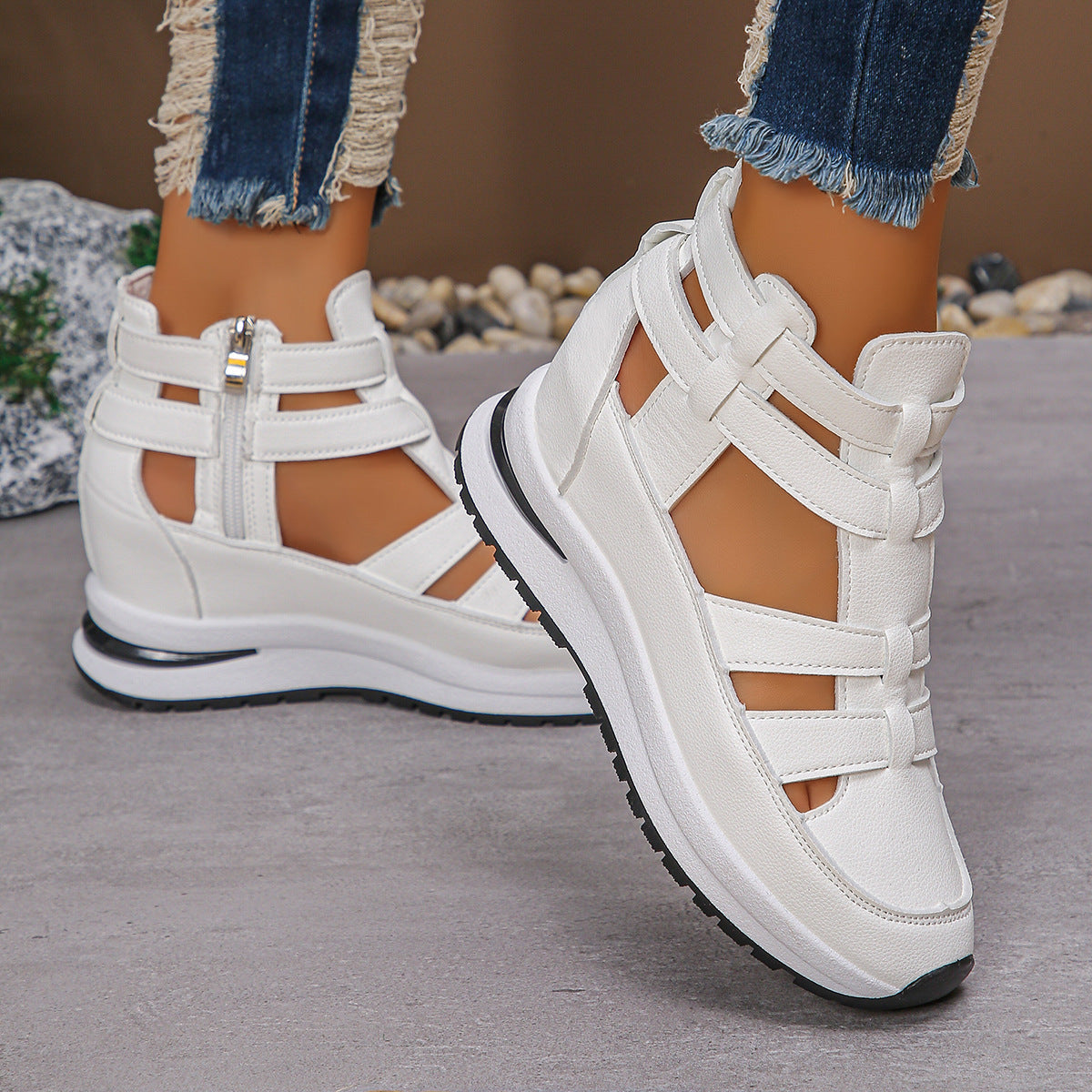 AirFlex Hybrid Sneakersandal – Sporty og Luftig Damesko