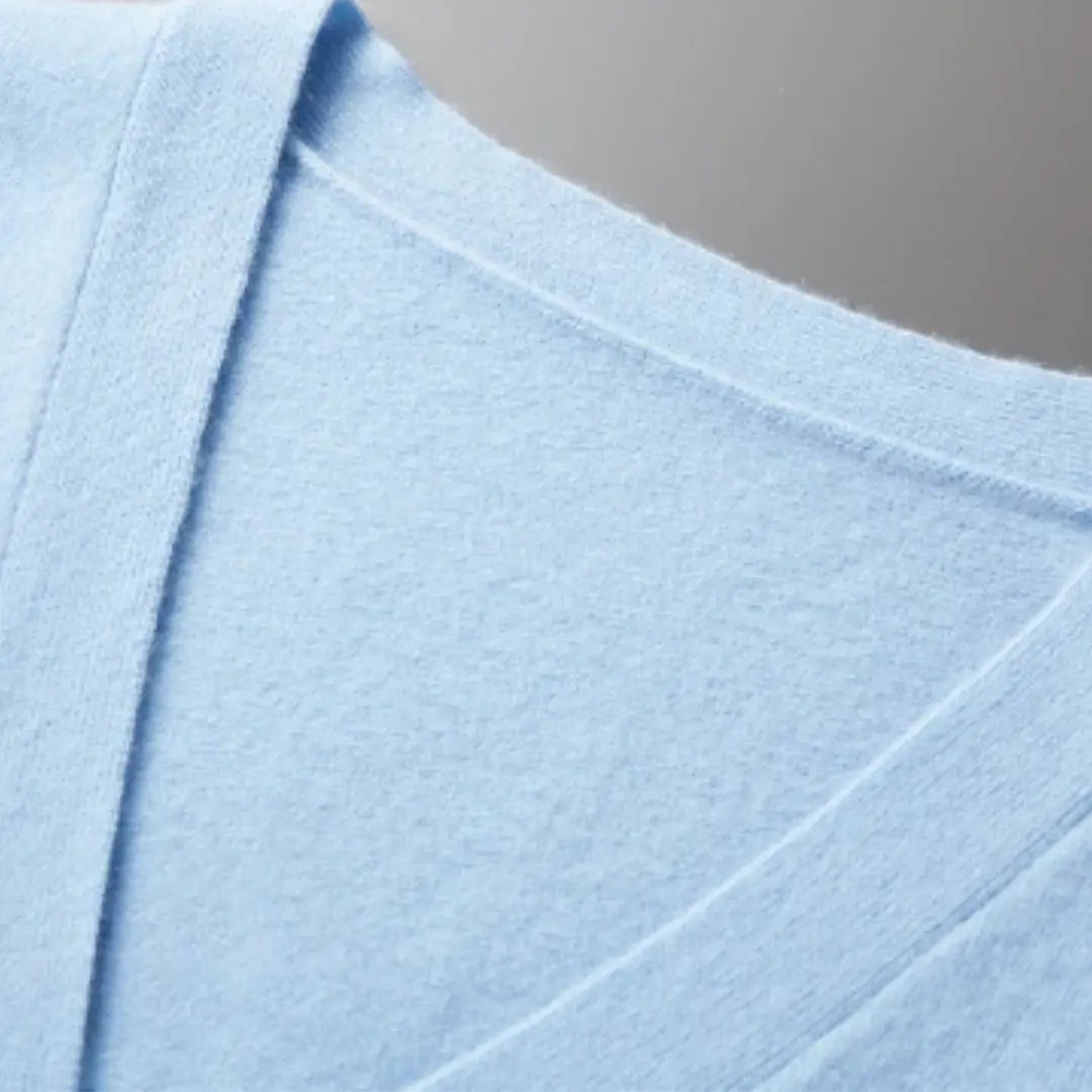 Cardigan til Herre med Tidløst Design og Knaplukning