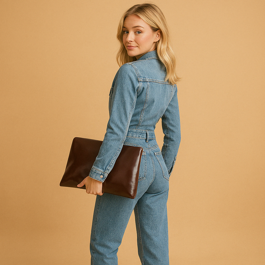 Blauwlicht Denim Jumpsuit til Damer – Komfortabel og Stilig