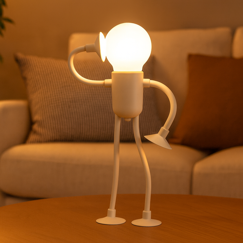 LumiFlex | LED Bordlampe Fleksibel Kreativ Dekoration til Stue og Børneværelse Energisparende Moderne 4 Farver