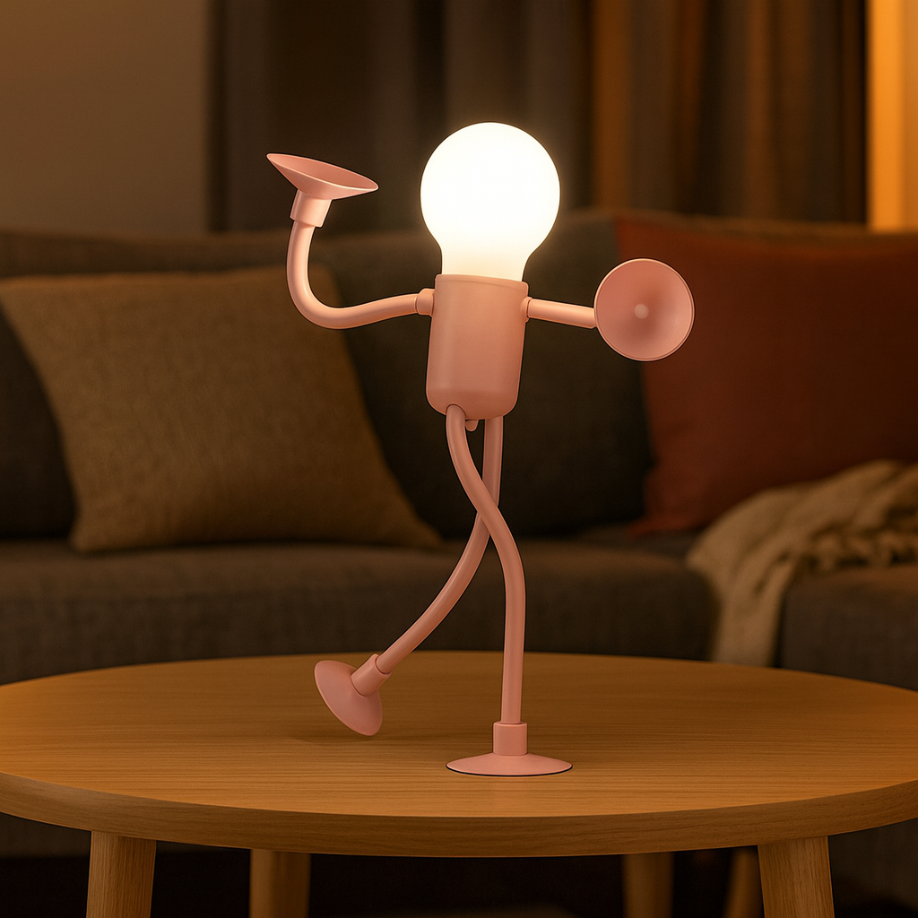 LumiFlex | LED Bordlampe Fleksibel Kreativ Dekoration til Stue og Børneværelse Energisparende Moderne 4 Farver
