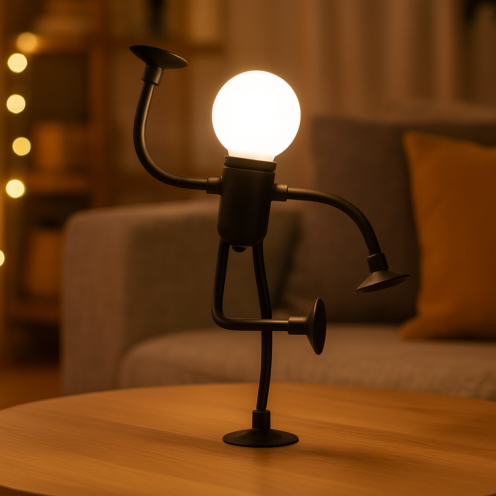LumiFlex | LED Bordlampe Fleksibel Kreativ Dekoration til Stue og Børneværelse Energisparende Moderne 4 Farver