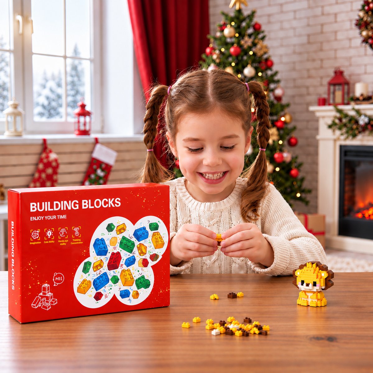 Adventskalender med djurbyggklossar – 24 dagar med söta byggfigurer