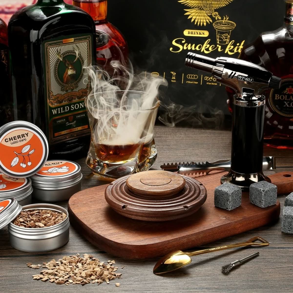 Cocktailrygersæt til Whisky og Bourbon