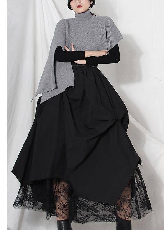 Kvinders Asymmetrisk Patchwork Sommernederdel