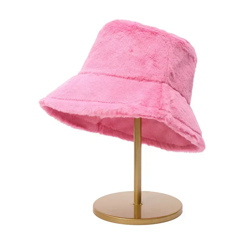 Dame Bucket Hat Varm Stilfuld