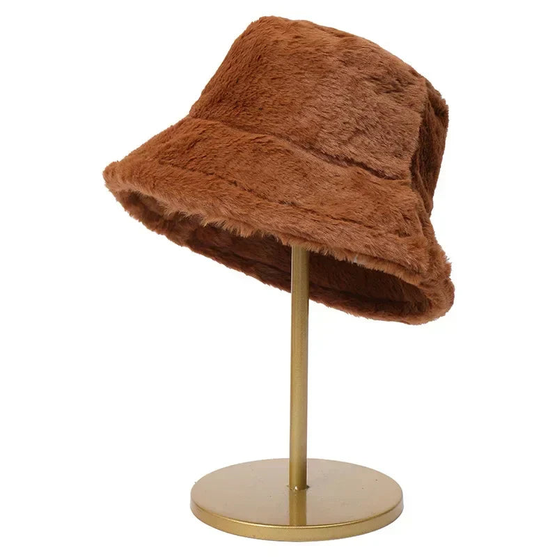 Dame Bucket Hat Varm Stilfuld