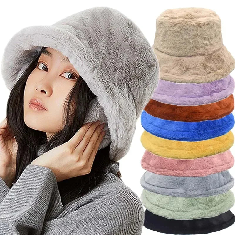 Dame Bucket Hat Varm Stilfuld