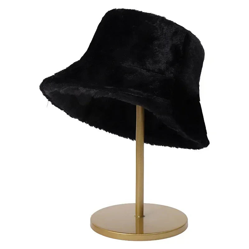 Dame Bucket Hat Varm Stilfuld